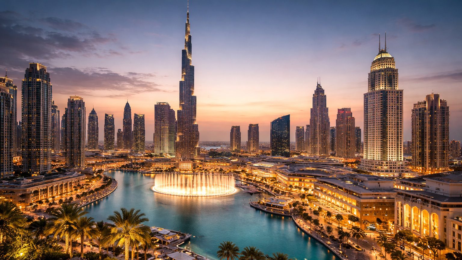 Даунтаун Дубай центр, небоскрёбы и главные символы города