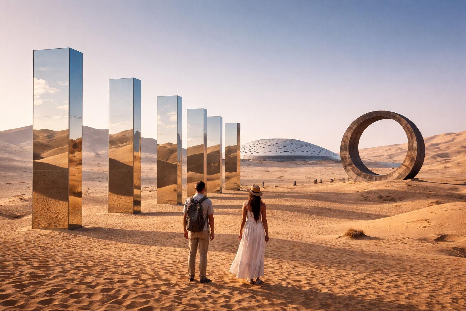 Современное искусство в пустыне
